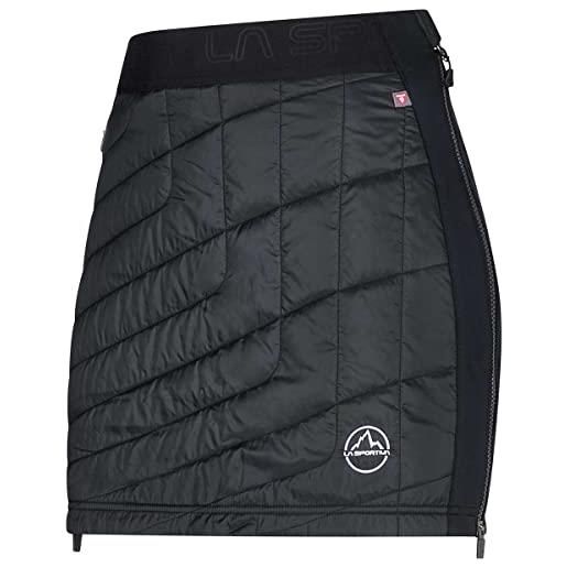 La sportiva warm up primaloft skirt gonna, nero/bianco, l donna