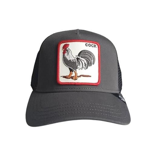 Goorin Bros. cappello the cock 101-0378-grey con visiera sintetico grigio scuro taglia unica