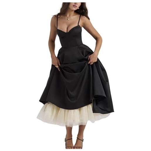 CFHFKPWMQ blu, abiti da ballo da donna abiti da sera a-line per le donne abiti senza schienale abiti lunghi da festa di nozze