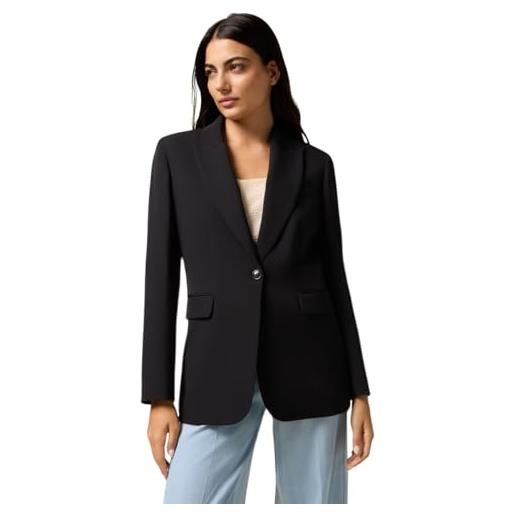 Oltre: blazer in tessuto tecnico nero. 40 stagione autunno inverno 2025