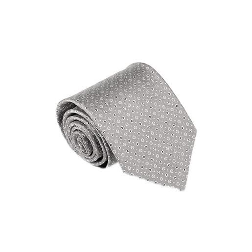 Remo Sartori - cravatta in pura seta microfantasia, made in italy, uomo (marrone)