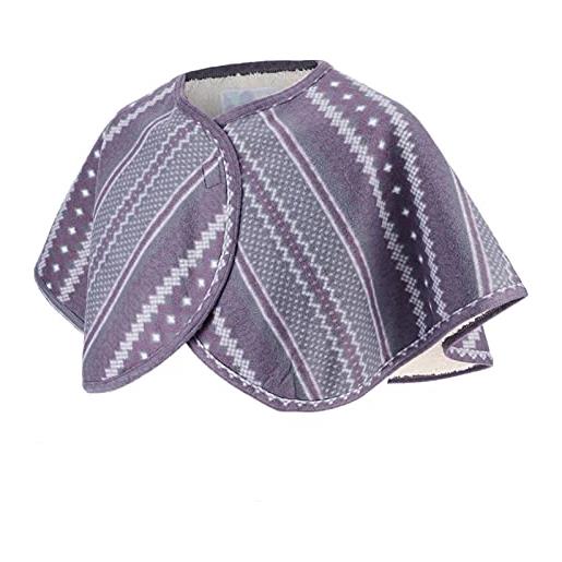HEITIGN giacche da letto da donna scialli caldi e impacchi per donne 35 × 28 × 6 doppio lato peluche caldo mantello spalla anziana scialle protettivo per spalle per l'inverno