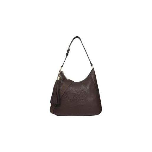 Liu jo borsa a tracolla cirry ecs hobo bag moro light marrone scuro