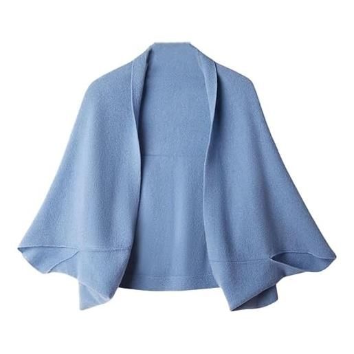 LIUYUYOUGO scialle donna elegante, scialli e mantelle in cashmere per donna eleganti morbidi e caldi cardigan maglione poncho lavorato a maglia sciarpa multifunzionale con maniche pashmina invernale