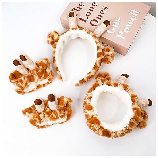 MRDLKNX set di 4 fasce per il lavaggio del viso, fascia e braccialetto per spa, fascia per la cura della pelle, fascia per trucco in microfibra, fascia per il lavaggio del viso, per donne e ragazze