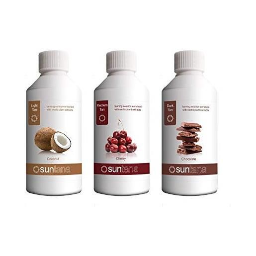 Suntana spray abbronzante - 250ml prova confezione combo profumate soluzione abbronzante