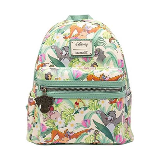 Loungefly disney jungle book friends - borsa a tracolla a doppia cinghia, multicolore, taglia unica, wdbk2417