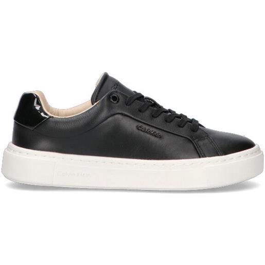 CALVIN KLEIN sneaker donna nera in pelle