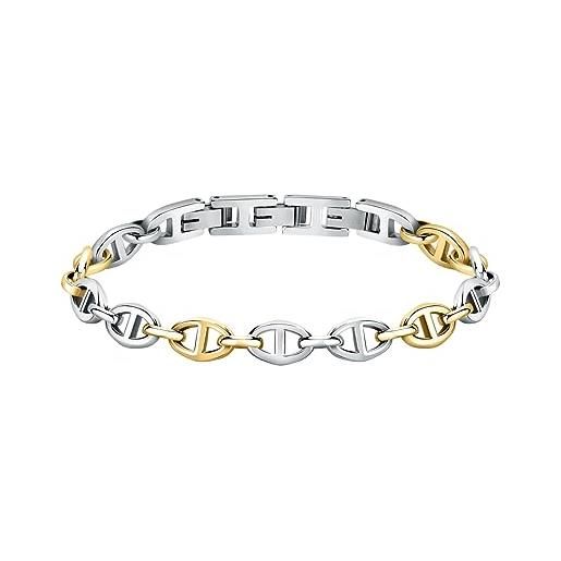 Morellato catene bracciale uomo in acciaio, ip oro giallo - satx22