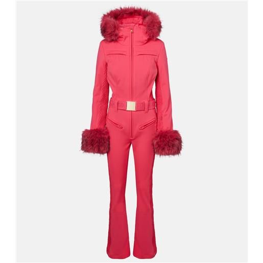 Goldbergh tuta da sci angele con pelliccia sintetica