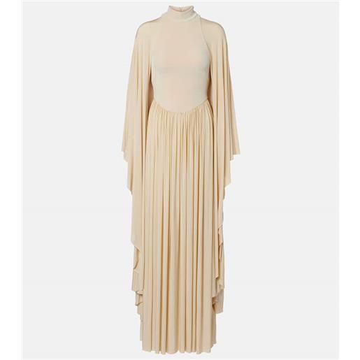 Zimmermann abito lungo memento in velluto a pieghe
