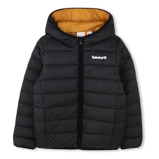 Timberland perm us - piumino da bambino, nero, 12 anni