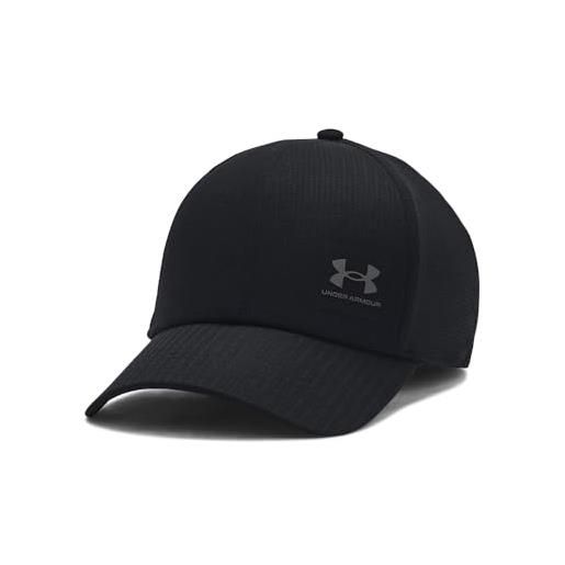 Under Armour ua m iso-chill armourvent str, cappello uomo con visiera e fascia antisudore, berretto baseball elasticizzato ad asciugatura rapida