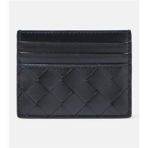 Bottega Veneta portacarte in pelle intrecciato