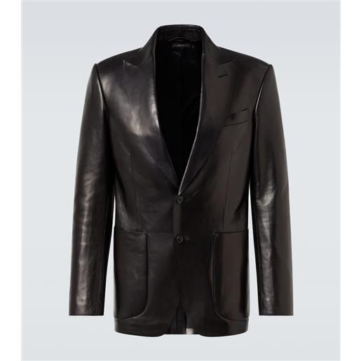 Tom Ford blazer monopetto in pelle