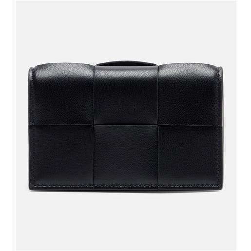 Bottega Veneta portacarte cassette in pelle intrecciato