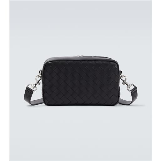 Bottega Veneta borsa a tracolla intrecciato small in pelle