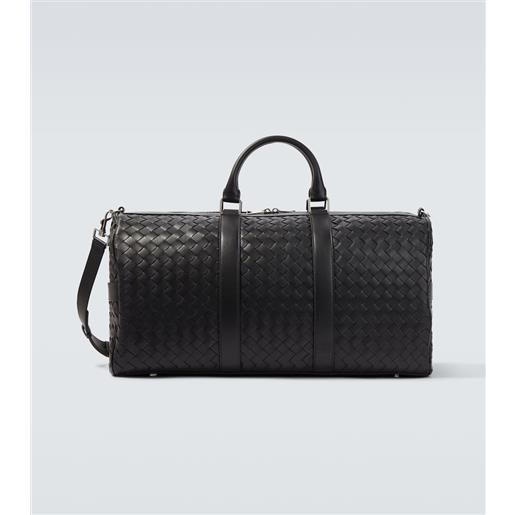 Bottega Veneta borsa da viaggio in pelle intrecciato