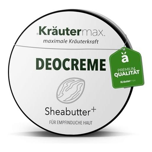 Kräutermax. burro di karitè deodorante deodorante cosmetici naturali cura cremoso con burro di karitè 1 x 40 ml