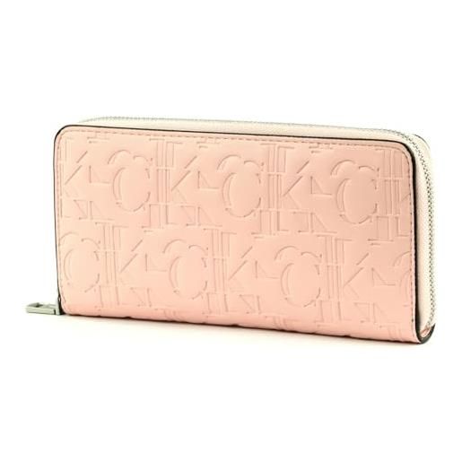Calvin Klein ckj sleek zip around wallet l pink blush