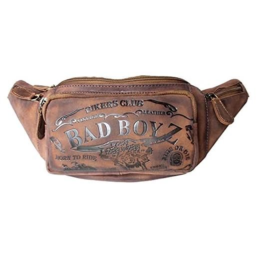 Bull Burry marsupio in vera pelle - marsupio - marsupio - borsa per motociclisti bad boyz