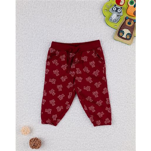 Prénatal pantalone bordeaux in felpa bimba