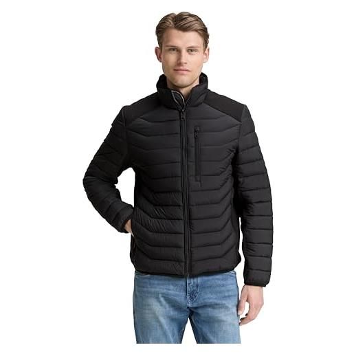 TOM TAILOR Giacca Softshell Uomo Con Cappuccio - Impermeabile, Antivento, Interno In Pile (Taglie Regolari)