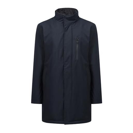 Allthemen cappotti uomo invernale casual medio lungo parka regular fit piumino giacca multifunzionale outdoor calda blu navy xl