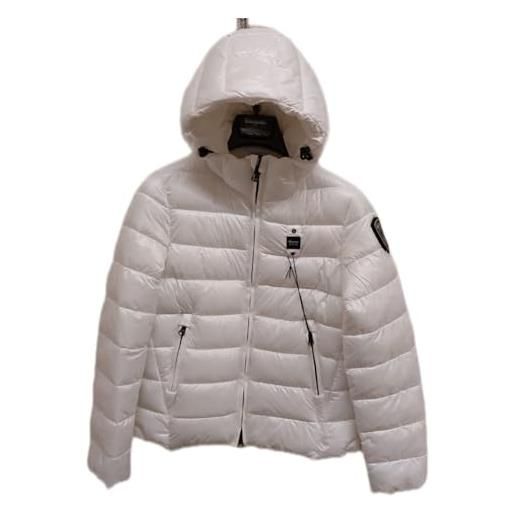 Blauer piumino invernale imbottito, bianco, con zip e tasche, giubbino corto per ragazze (it, età, 16 anni, bianco)
