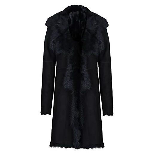 Infinity Leather infnity leather impermeabile da donna nero in vera pelle scamosciata da toscana s