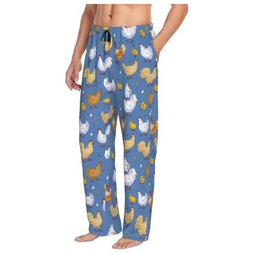 U2SKIIN Pantaloni Pigiama Uomo In Cotone Morbido – Leggeri Con Tasche, Vita Regolabile, Taglie S-2XL