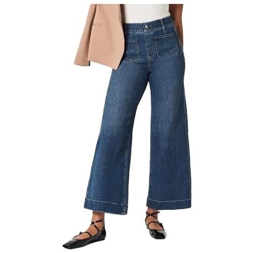 Fannyfuny jeans estensibile in denim tinta unita vita alta gamba dritta pantalone denim bootcut con tasche classico curvy pantalone svasati y2k elasticizzati casual trousers denim skinny slim traspiranti largo