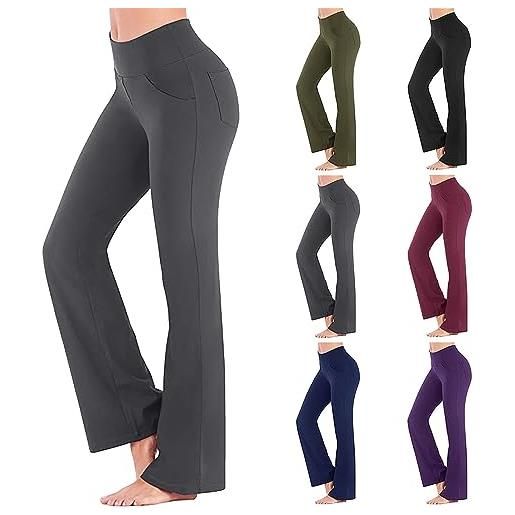 CUTeFiorino jeans da donna svasati, extra lunghi, eleganti, a vita alta, elasticizzati, sexy, sportivi, skinny, y2k, casual, da cowboy, skateboard, jeans da donna, lilla, m