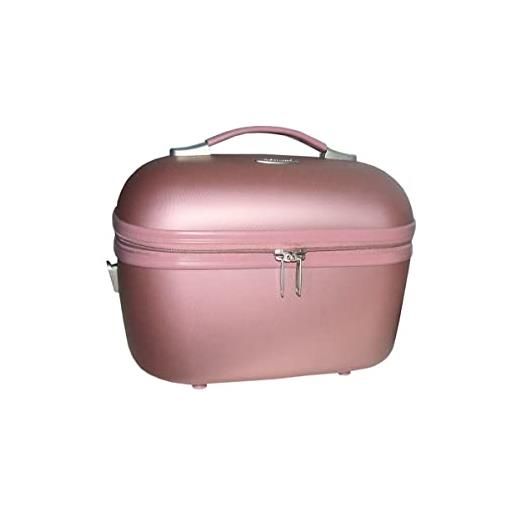 Snowbal vanity - custodia rigida con manico e tracolla, colore: rosa, rosa, beauty case e beauty case per trucchi