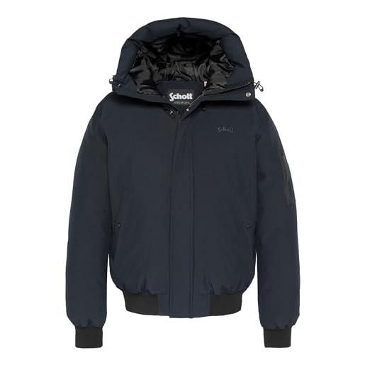 Schott NYC giacca corta cappuccio schott beever navy, blu, xl