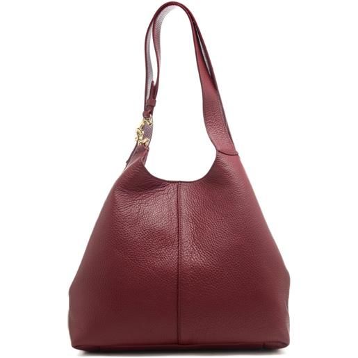 Coccinelle borsa a spalla grande da donna c easy in vera pelle borgogna