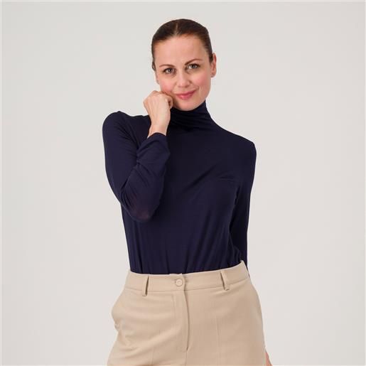 Caterina Lancini lupetto in jersey di modal con lana a maniche lunghe