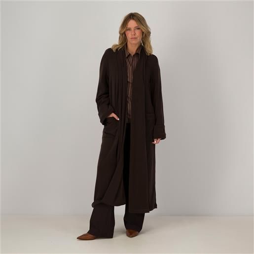 Caterina Lancini cardigan lungo in maglia con tasche a maniche lunghe