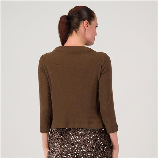 Caterina Lancini maglia con collo a cratere e maniche lunghe