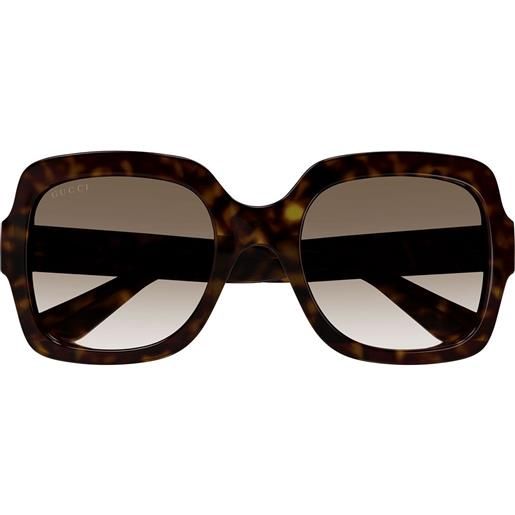Gucci occhiali da sole gg1337s 003 marrone/marrone donna