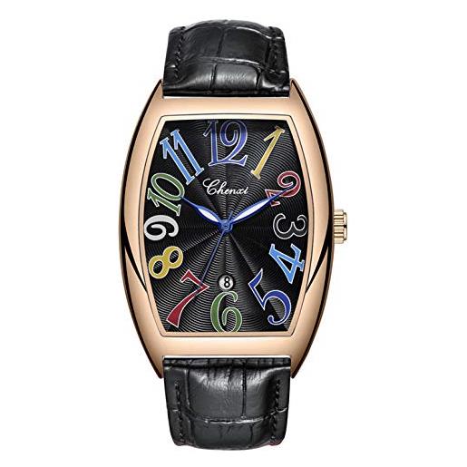 Orologio da polso di lusso a forma di barile con corona a spirale, orologio novà con calendario, orologio al quarzo per affari - Cina Orologio e orologio al quarzo prezzo