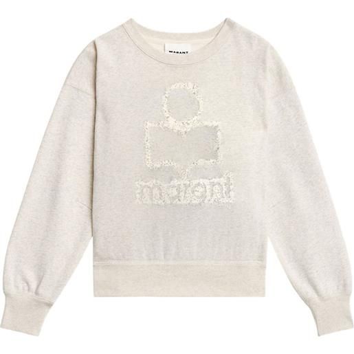 MARANT ÉTOILE felpa mobyili con stampa - toni neutri