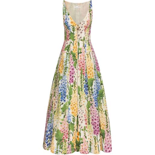 Oscar de la Renta abito foxglove - bianco