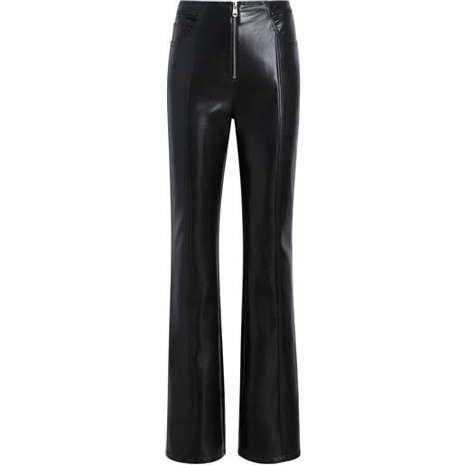 Cinq A Sept pantaloni sylvie in pelle vegana - nero