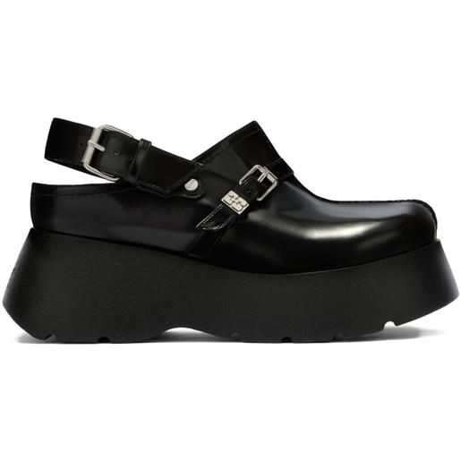 GANNI mules con fibbia - nero