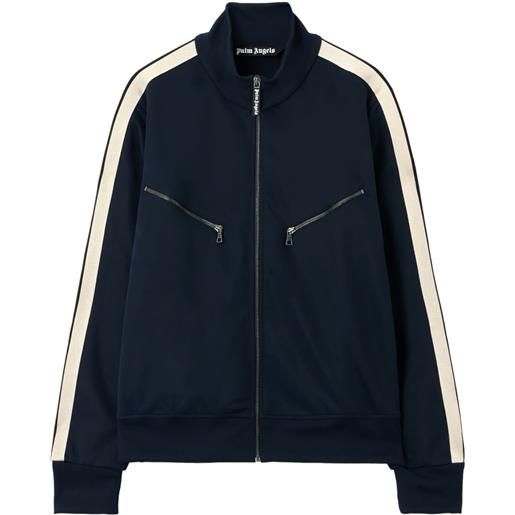 Palm Angels felpa con zip - blu