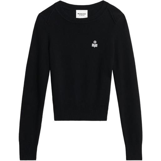 MARANT ÉTOILE maglione abelle con ricamo - nero