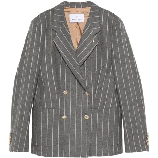 Manuel Ritz blazer gessato - grigio