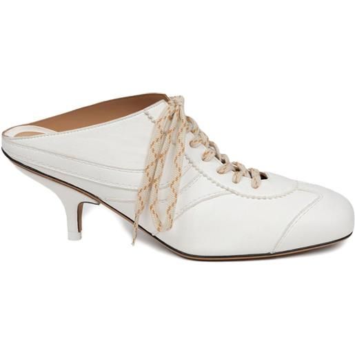 DRIES VAN NOTEN mules stringate 60mm - bianco