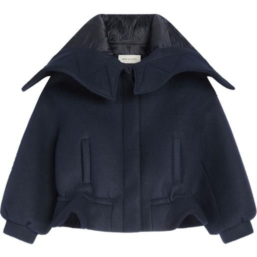 DRIES VAN NOTEN parka corto - blu
